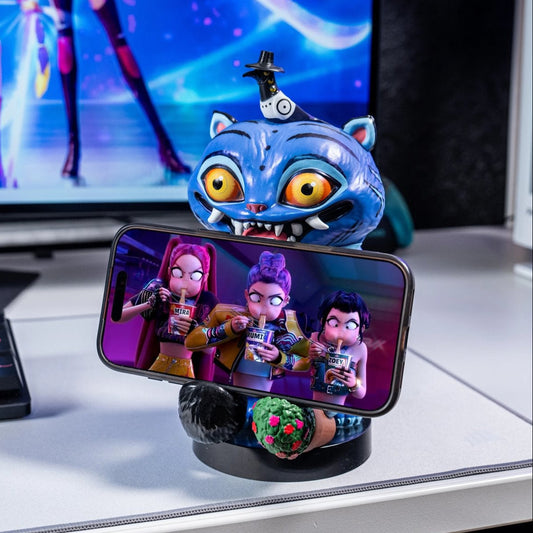 Derpy Tiger Controller Holder and Phone Stand - K-Pop Demon Hunters, Cable Guys