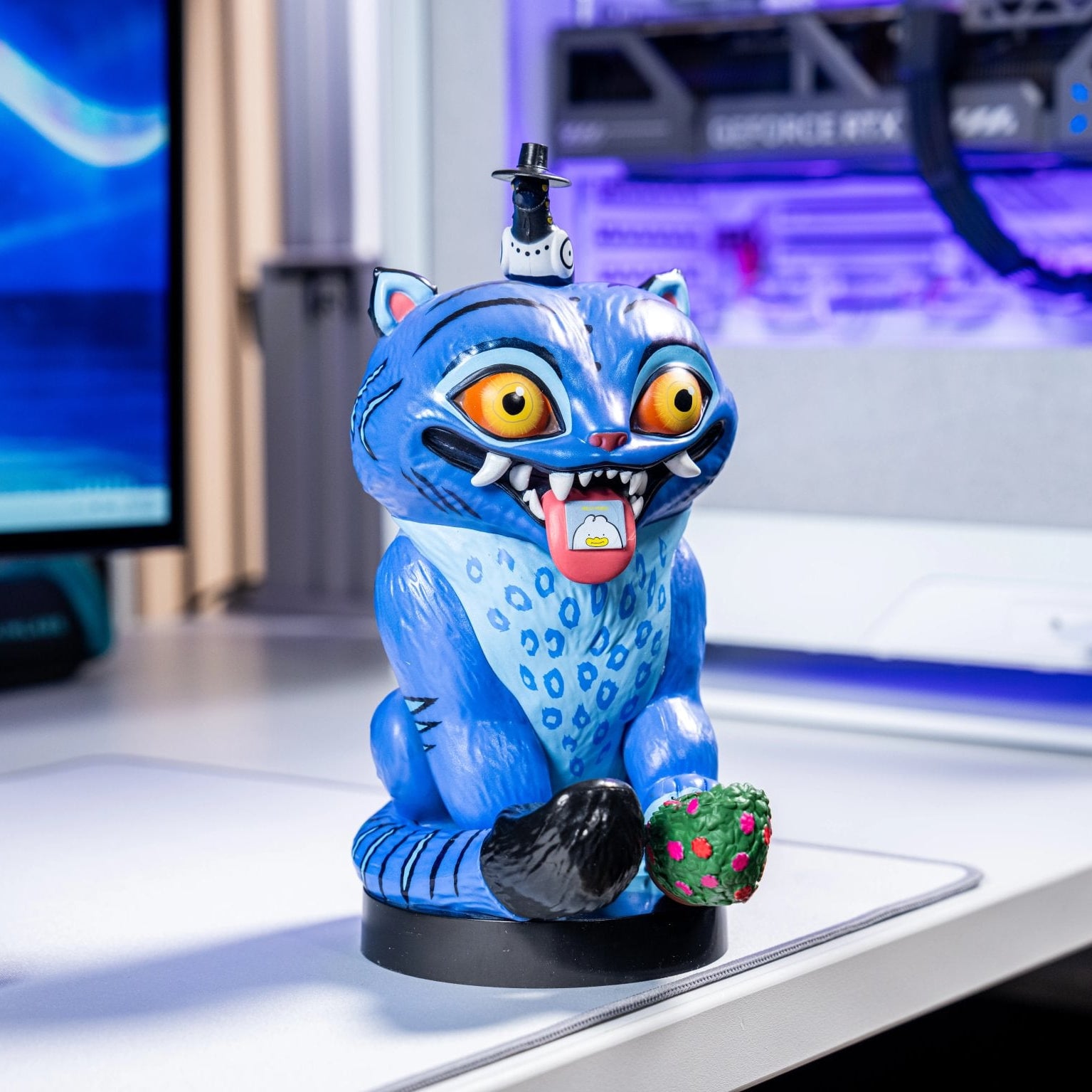 Derpy Tiger Controller Holder and Phone Stand - K-Pop Demon Hunters, Cable Guys
