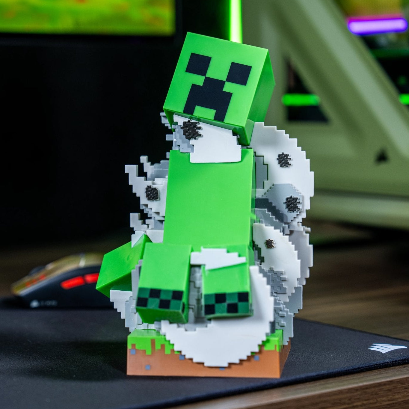 Exploding Creeper Controller Holder & Phone Stand – Minecraft, Cable Guys