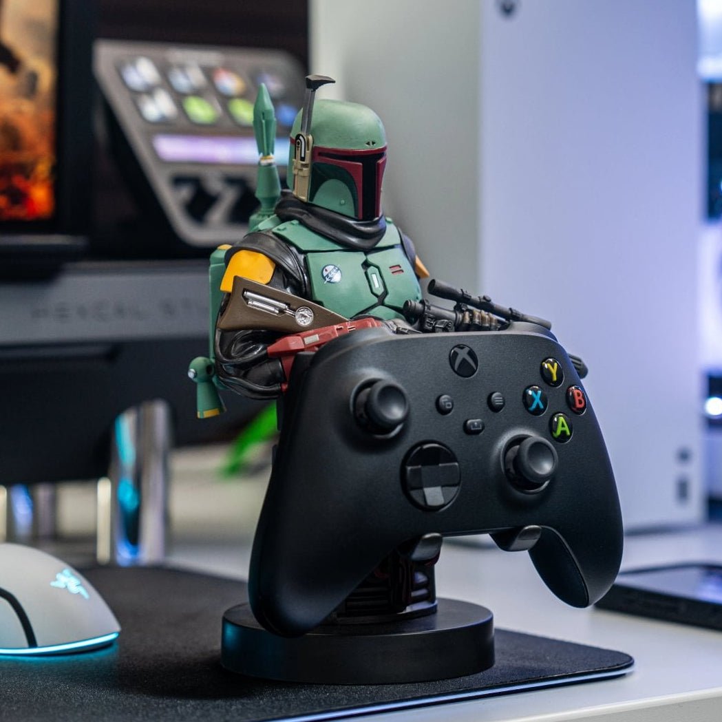 Boba Fett Controller Holder & Phone Stand – The Mandalorian, Cable Guys - EXG Pro