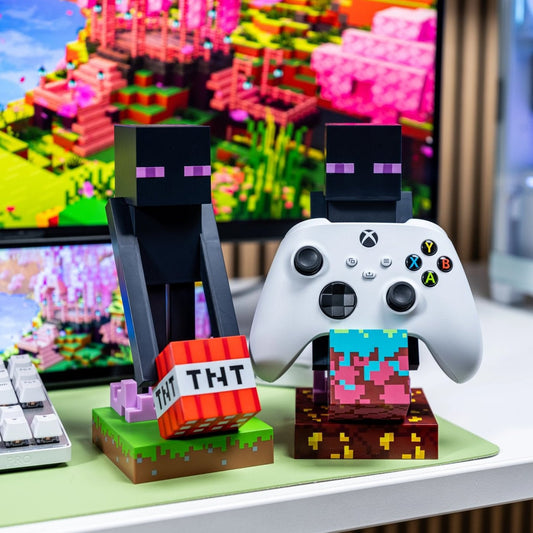 Enderman Nether Edition Controller Holder & Phone Stand – Minecraft, Cable Guys - EXG Pro