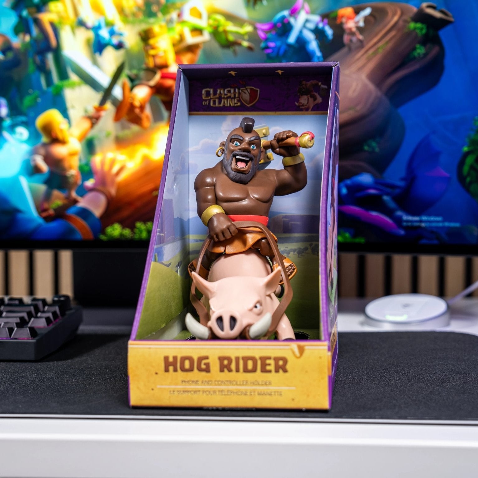 Hog Rider Controller Holder & Phone Stand - Clash of Clans, Cable Guys - EXG Pro