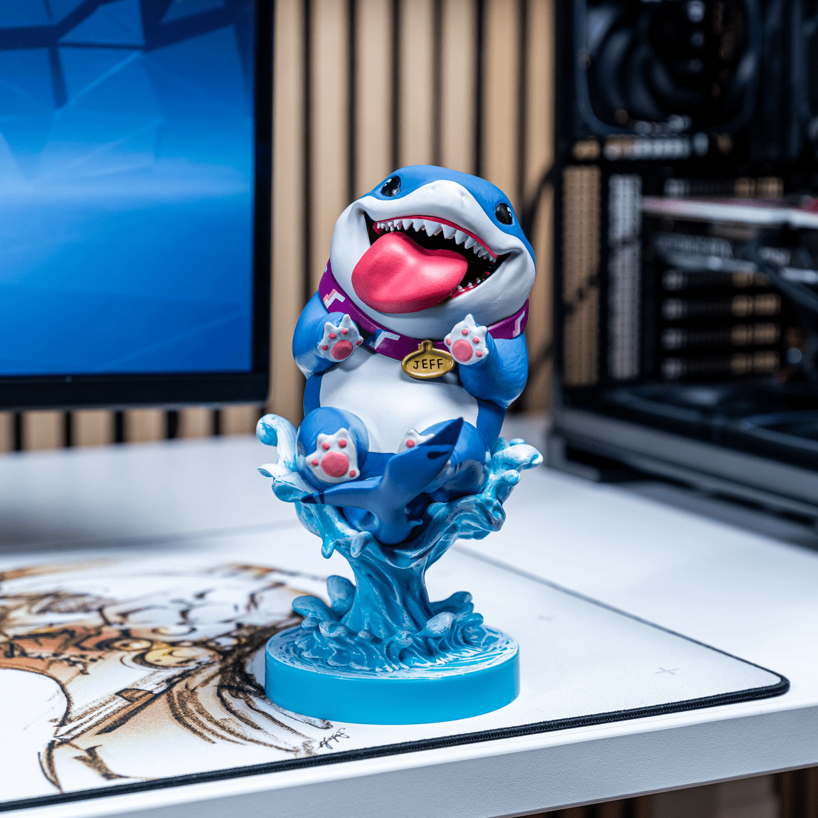 Jeff the Land Shark Cable Guys Controller Holder & Phone Stand - Marvel, Cable Guys - EXG Pro